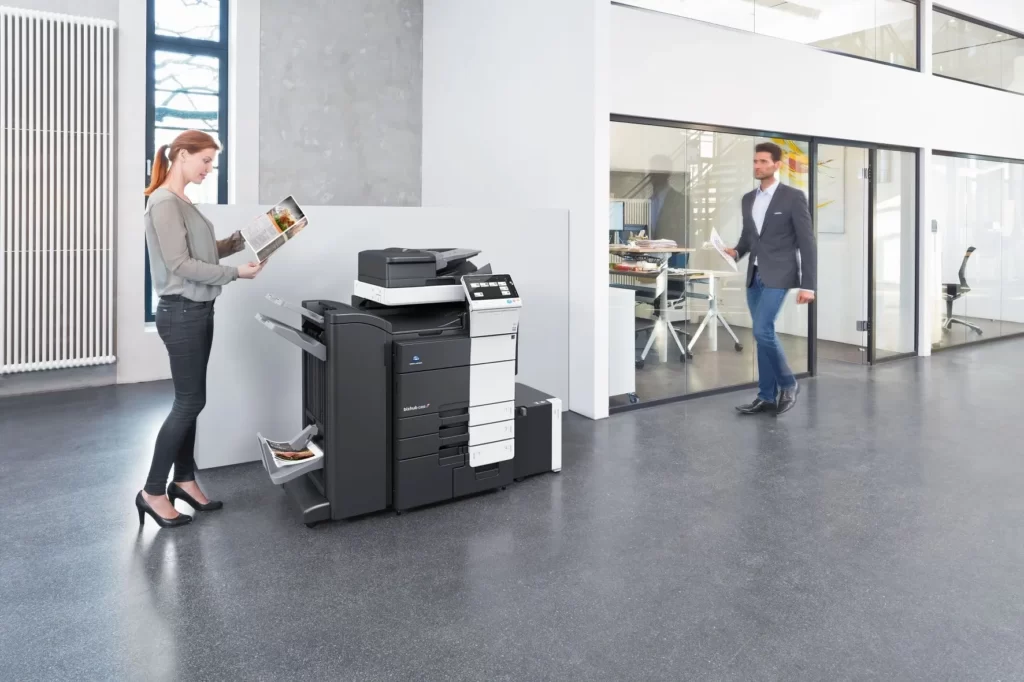 Konica Minolta Printer in office space